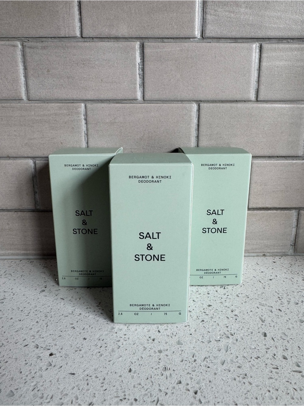 Salt & Stone - Bergamot & Hinoki Deodorant (Set of 3)